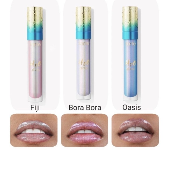 Tarte Rainforest Of the Sea H20 Lip Gloss - Oasis - NIB - Picture 4 of 5